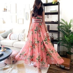 Express Pink Floral Maxi